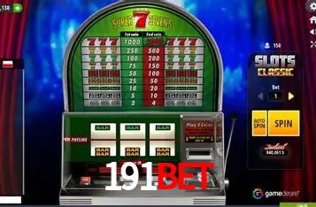 191BET Cassino Online Certificado